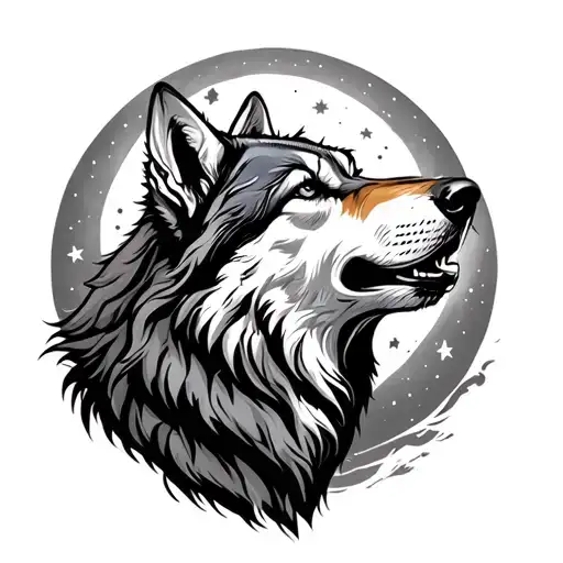 Wolf Howling At The Moon