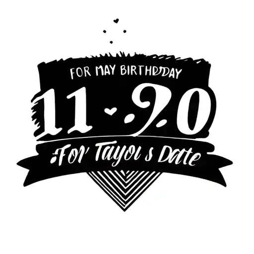 Minimalist Tattoo For My Son's Birthday Date