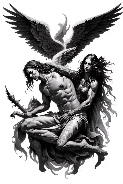 Heavenly War Of Angels And Demons