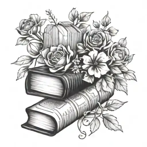 Books And Flowers