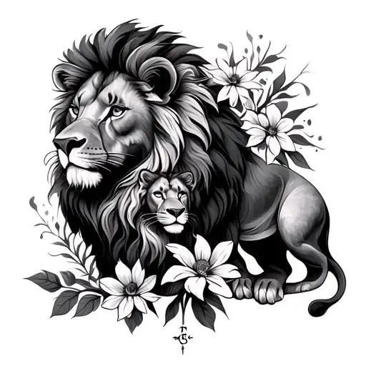 Compass Lion Flower Family