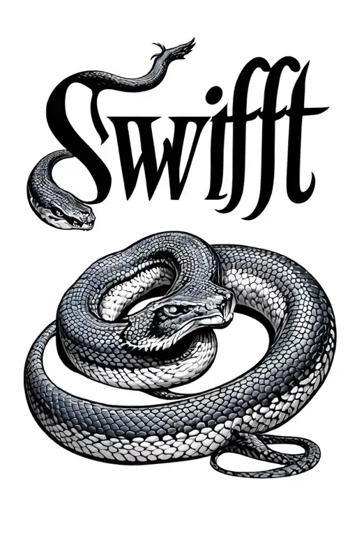 Word 'Swift' And A Snake