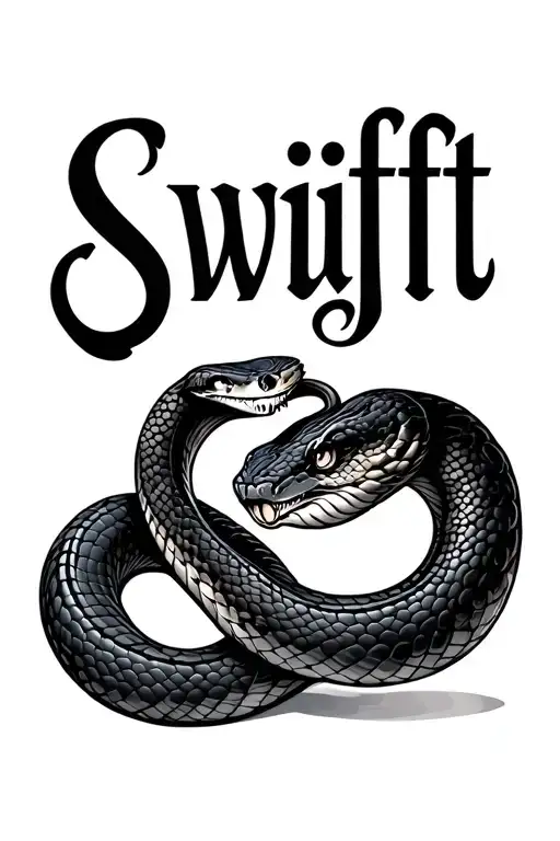 Word 'Swift' And A Snake