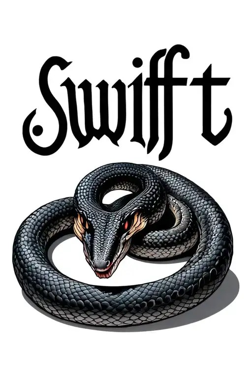 Word 'Swift' And A Snake