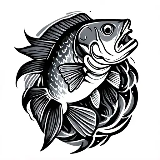 Bass Fish Tribal
