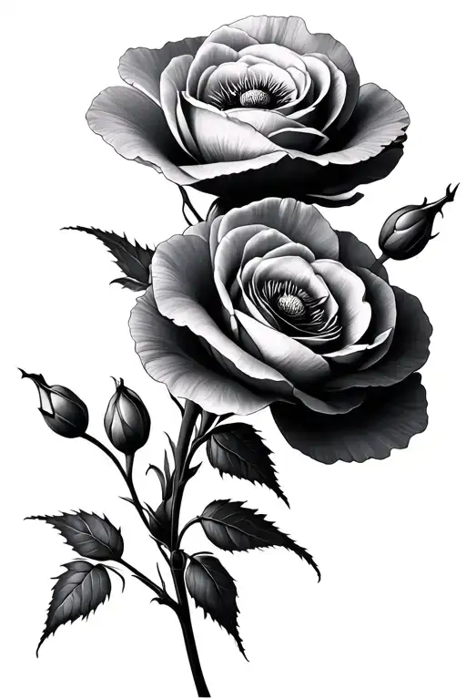 Poppys And Roses