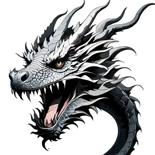 Dragon For Chest Side