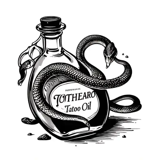 Apothecary Style Snake Oil Bottle