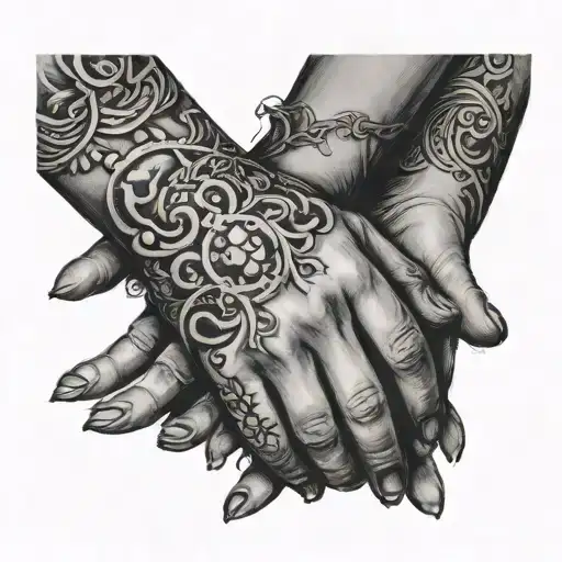 Hand Holding Throat