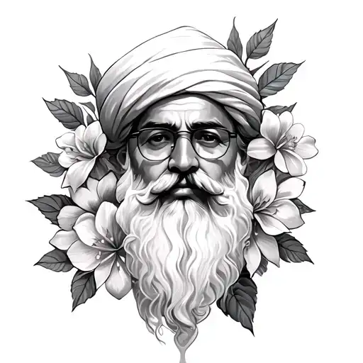 Notti Osama With Flowers