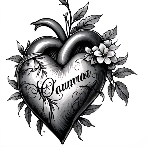 Name Inside A Heart