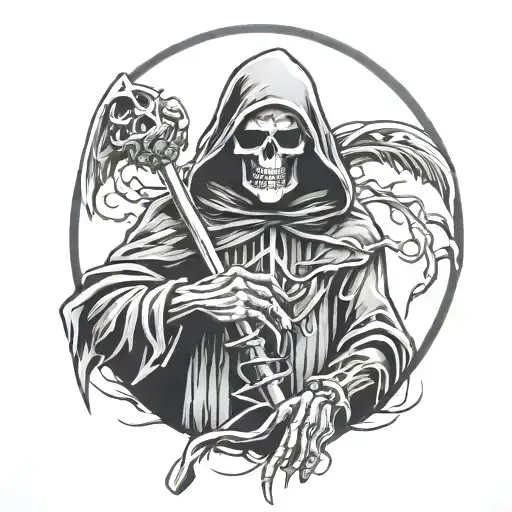 Grim Reaper Holding Synth