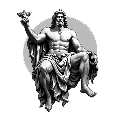Zeus Sitting Atop