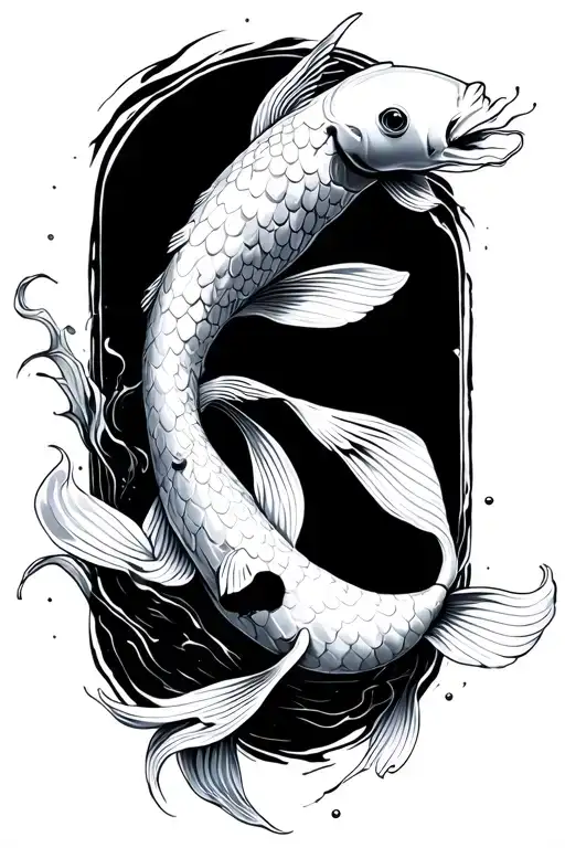 Koi Fish Jumping