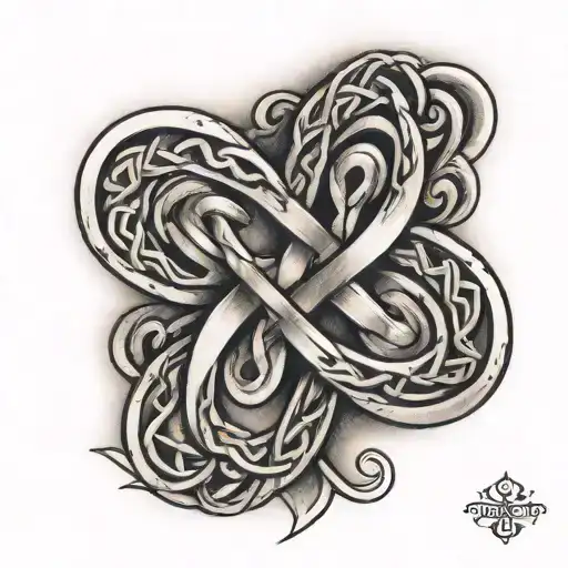 Kids Initials Irish Knot