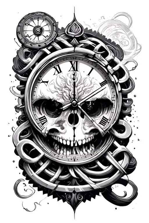 Time Labyrinthe Tattoo Engrenage