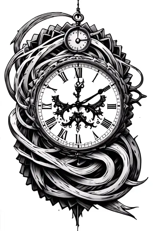 Time Labyrinthe Tattoo Engrenage