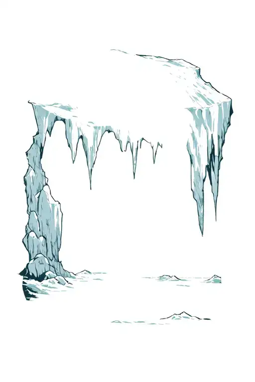 Ponting's Grotto In An Iceberg