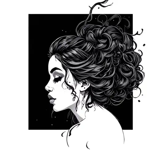 I Think Fast And Woman Silhouette