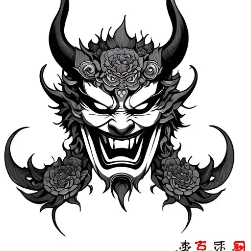 Japanese Oni Mask
