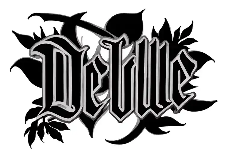 Last Name Del Valle With Shading