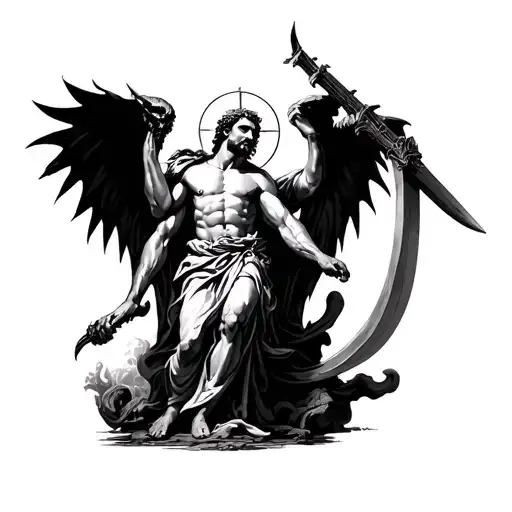 St Micheal Slaying The Devil