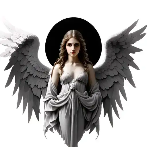 A Realistic Seraphim Angel Symmetrical Design