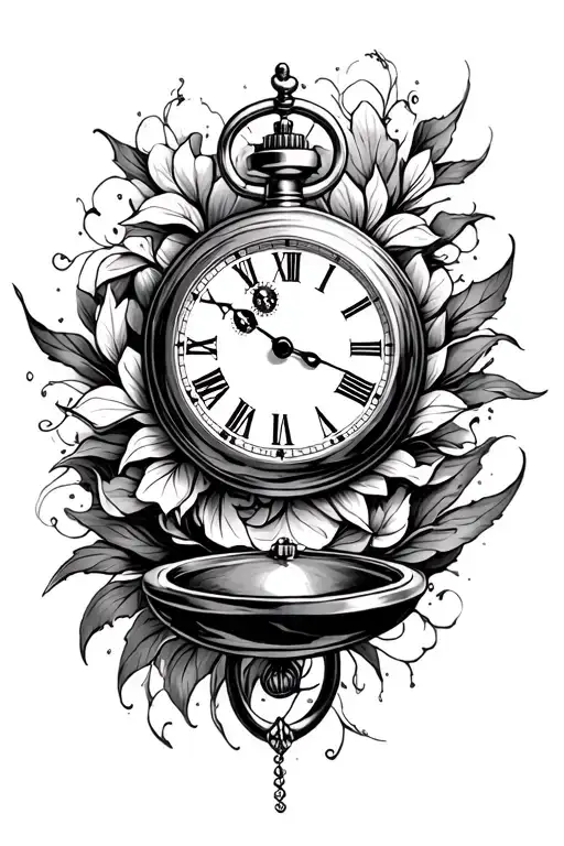 Time Is Precious Pocket Watch