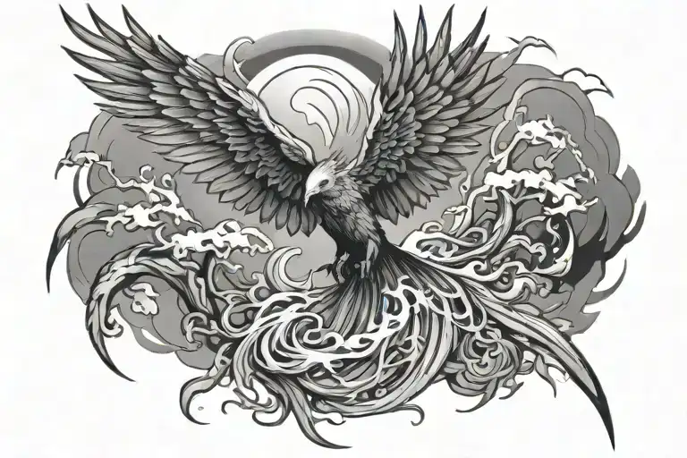 Pheonix Rising Lightening Storm