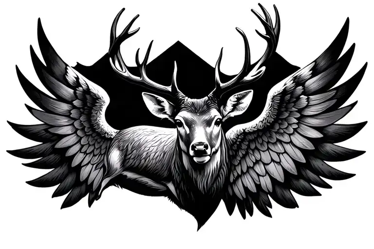 Deer And Wings For A Pap That Passed Asay