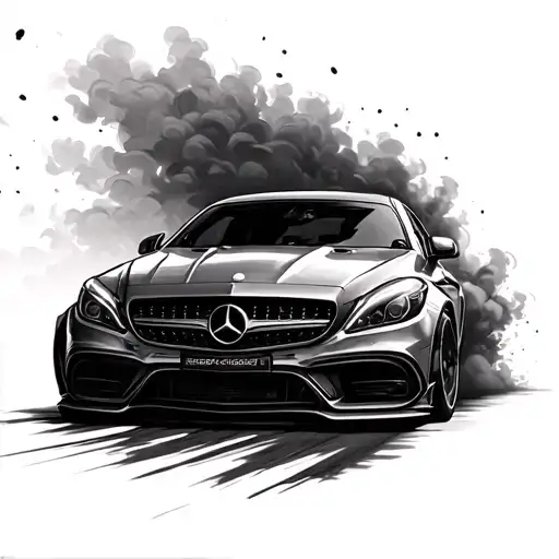 Benz Amg Car Drifting