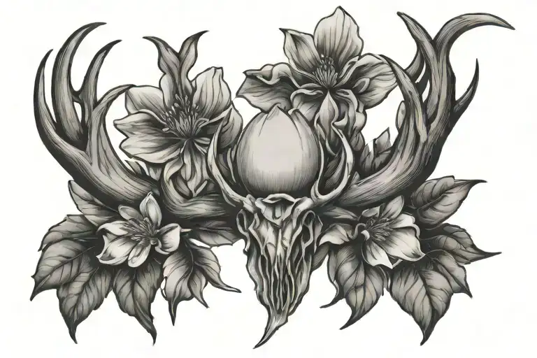 Magnolia And Antlers Surrounding