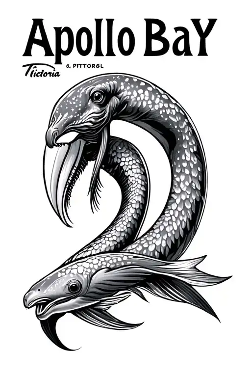 Ocean Animals And Waves Or Water With Apollo Bay Victoria Coordinates