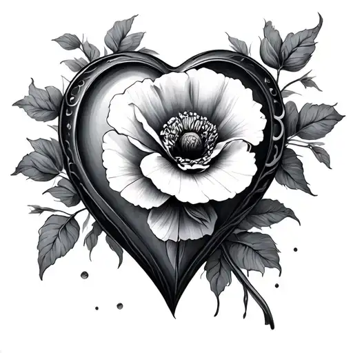 Heart With Infinity With Poppy
