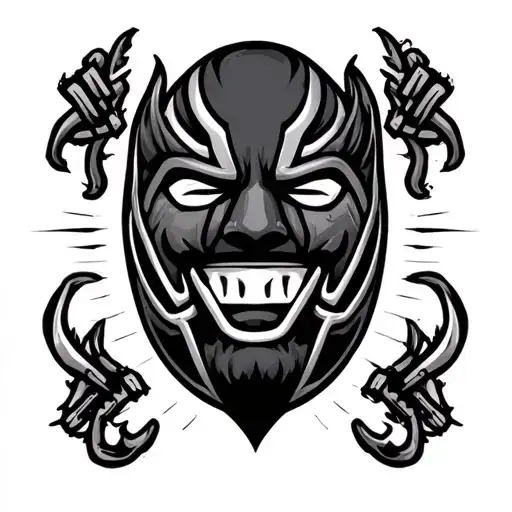Much Wrestling Beans Mask