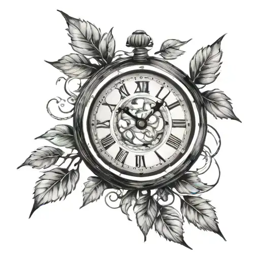 Clock With Tree Branch