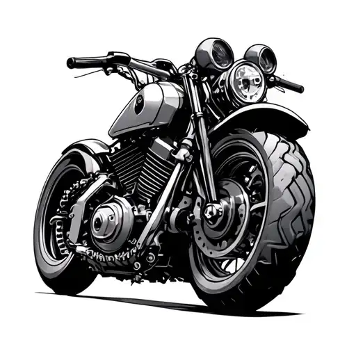 Motorcycle Engine With Gears