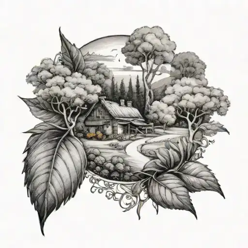 Autumn Country Scenery