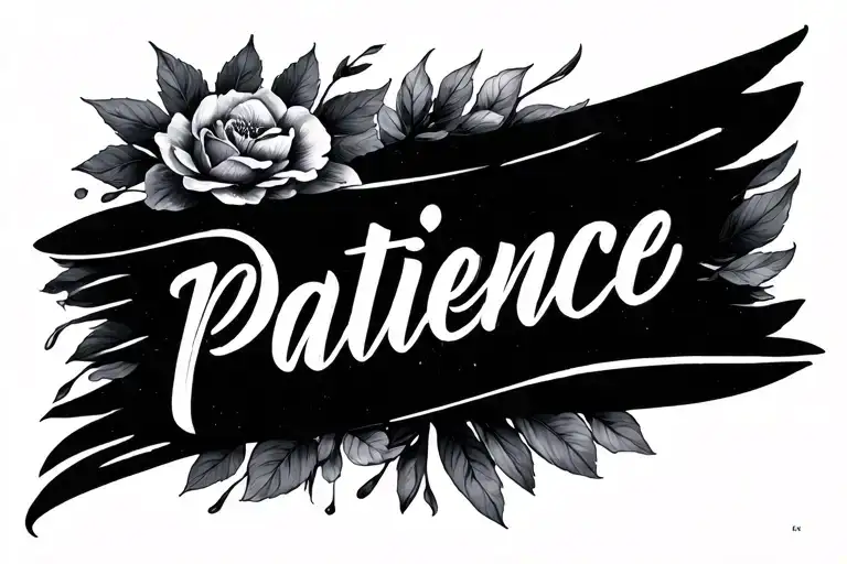 Patience In Spanish Cursive Writing
