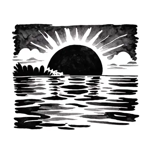 Sun Light Shining Through The Water Color Henri Matisse