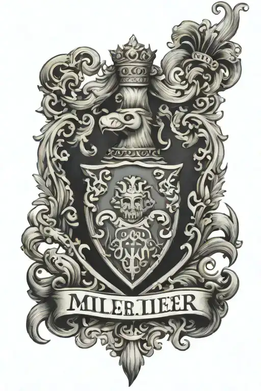 Miller Family Crest Type Tatoo