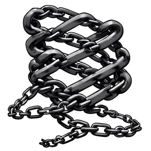 Stripes Of Chains Wrapped