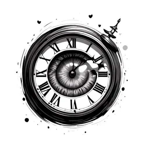 Eye Inside A Clock Inside