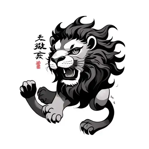 Lunar Year Lion Playing