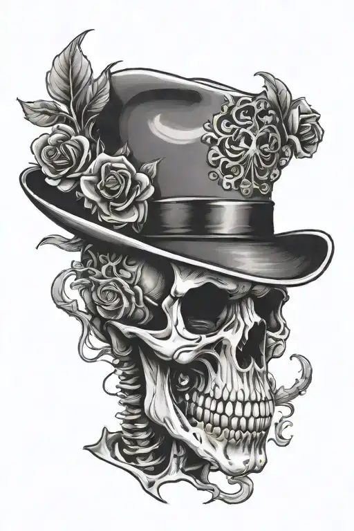 Full Skeleton Wearing Trilby