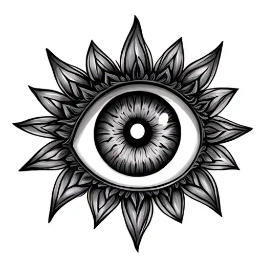 Eye Mandala Design Incorporating