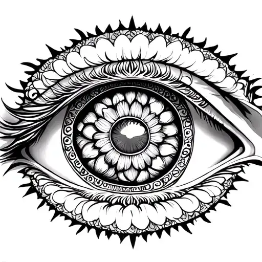 Eye Eliminati Mandala Design Incorporating