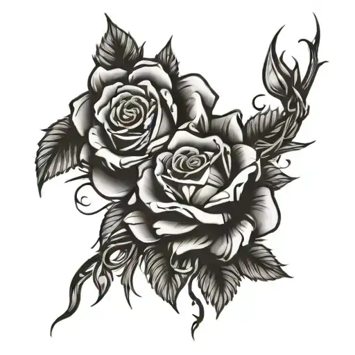 Ribbons And Roses With Thorns