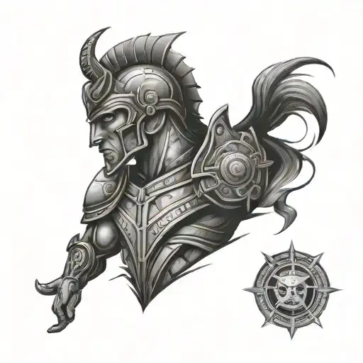 Trojan Sleeve Tattoo Design Inspired