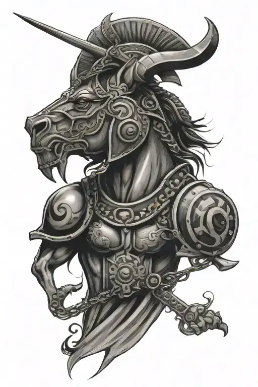 Trojan Sleeve Tattoo Design Inspired